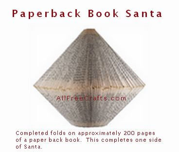 half the paperback Santa completed folds