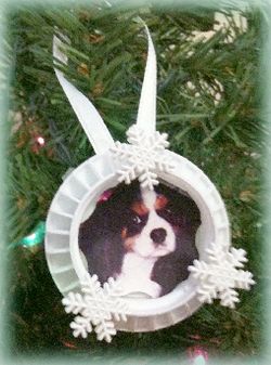 bottle cap photo ornament