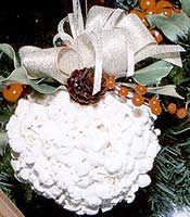 popcorn ball ornament