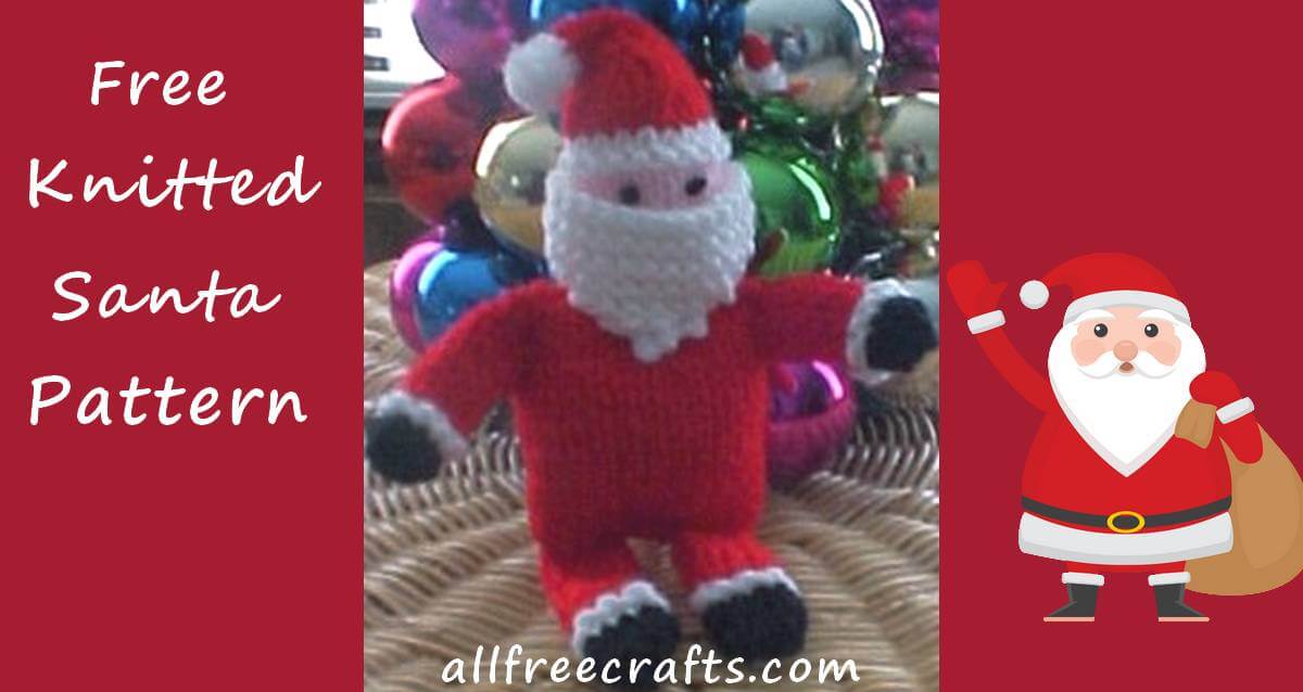 knitted santa pattern