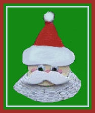 Santa fan decoration