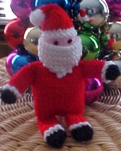 knitted santa pattern
