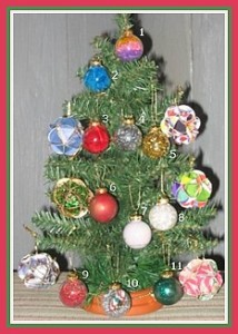 glass ball ornaments on tree