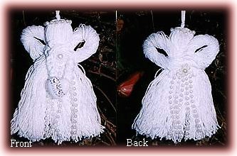 winter white tassel angels