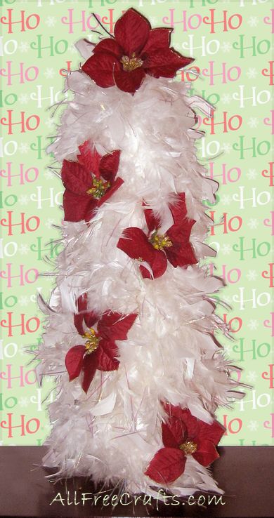 feather boa Christmas tree