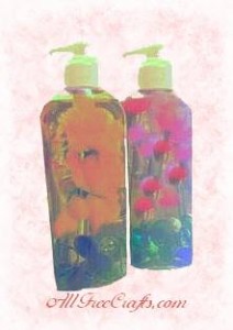 floral liquid soap bottles