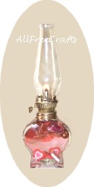 valentine oil lamp