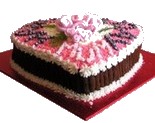 heart shaped cake