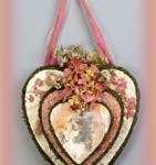 papered vintage hearts
