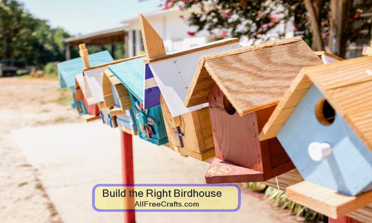 build the right birdhouse