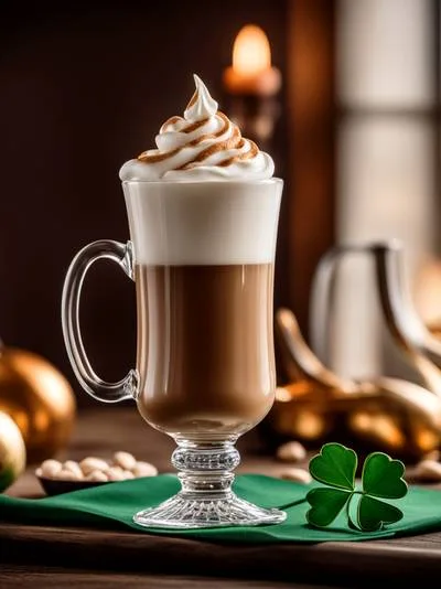 Irish Cream Cafe drink for St Patrick's day