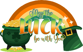 may the luck be with you pot of gold 