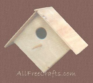 homemade wooden bird house