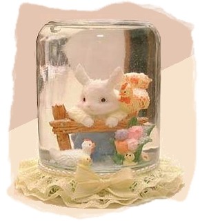 Bunny Water Globe