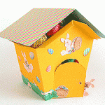 Easter egg house from paper or cardstock