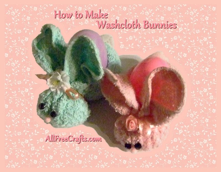 How to Make a Washcloth Bunny or Boo Boo Bunny