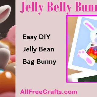 jelly bean bag pompom bunny