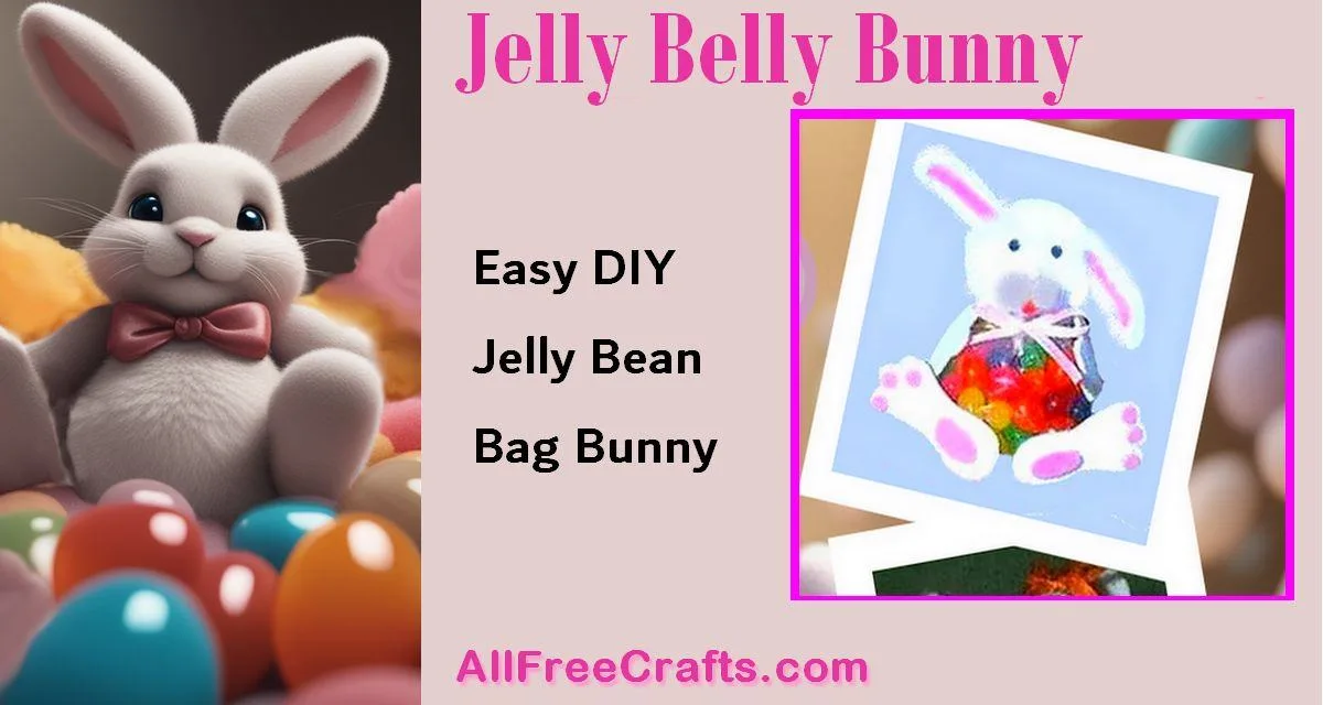  jelly bean bag pompom bunny