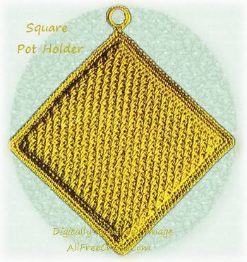 classic square potholder