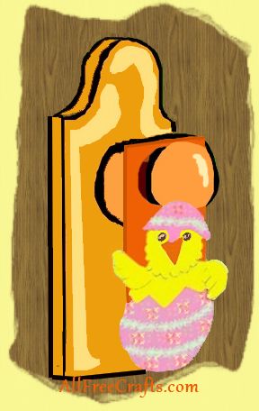 Easter chick door hanger project
