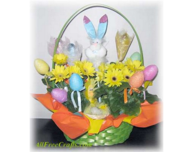 easter daisy basket