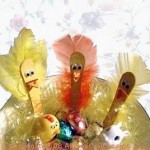 popsicle sticks Easter chicks
