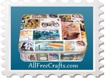 postage stamp tin