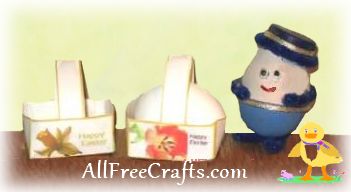 printable one egg Easter baskets