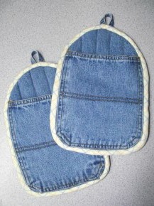 denim pot holders revisited
