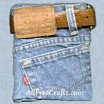 recycled blue jean journal
