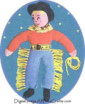 crochet cowboy doll