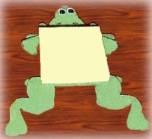 frog theme notepad
