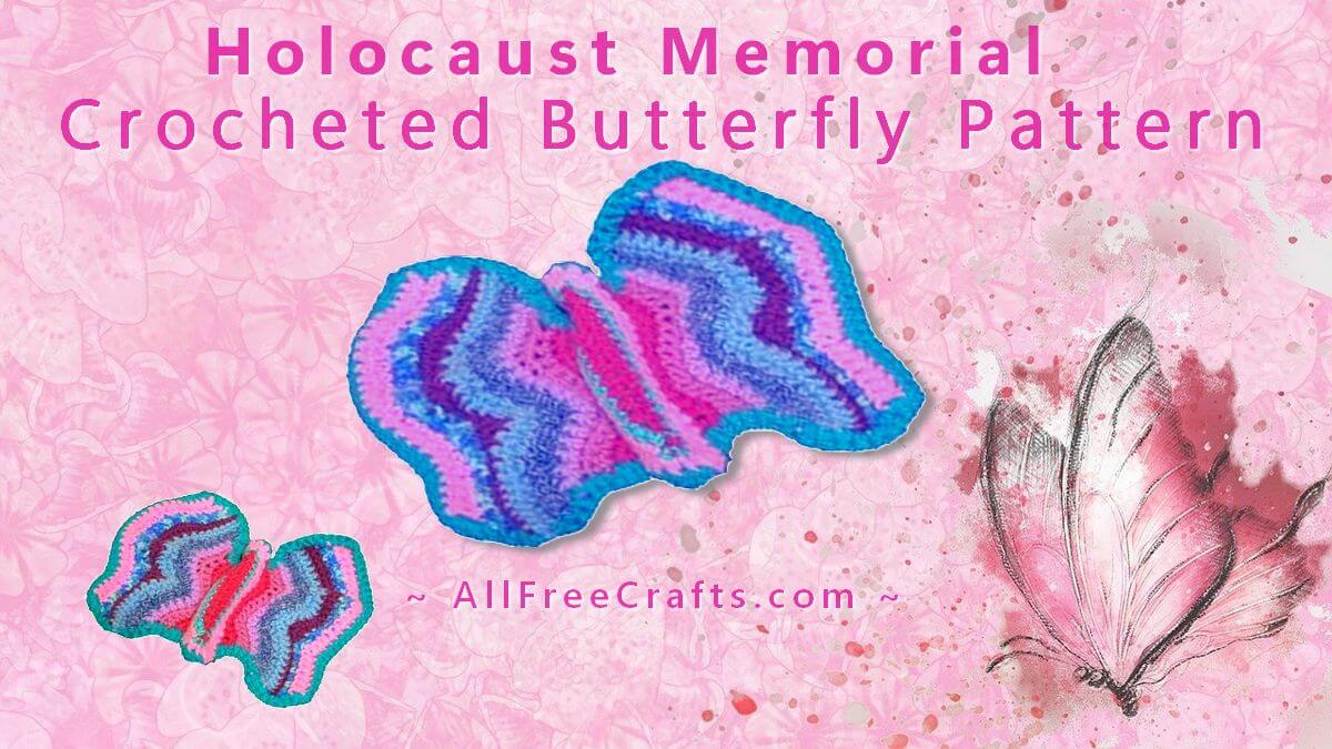 holocaust crocheted butterfly