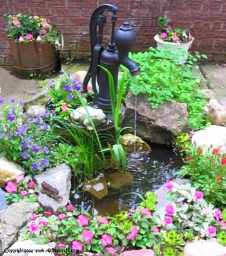 small homemade garden pond