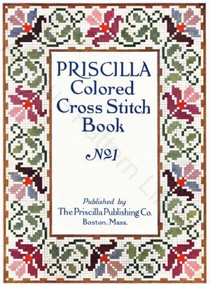 cover of Priscilla Colored Cross Stitch Book No. 1