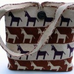 tapestry crochet horse motif purse