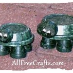 clay pot and saucer turtles