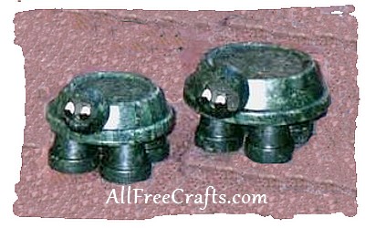 clay pot and saucer turtles