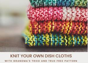 knit your own dishcloths