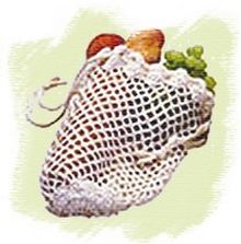 crocheted net bag