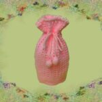 crocheted dorothy gift bag
