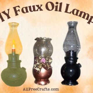 DIY faux oil lamps
