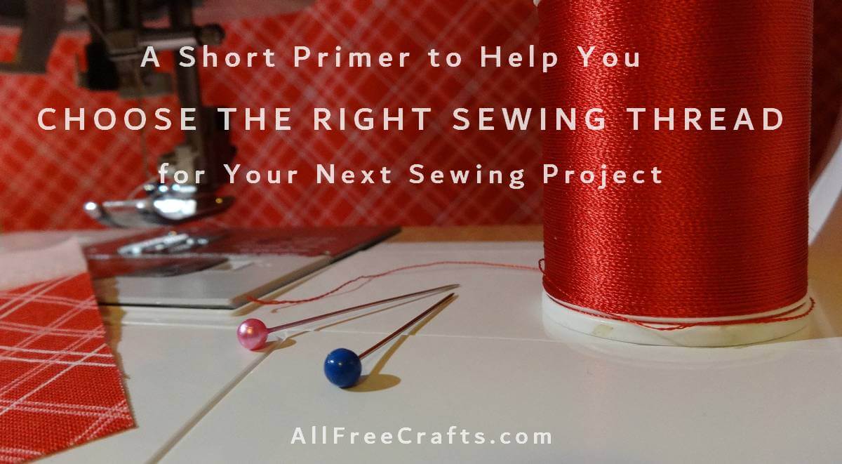 red sewing machine thread