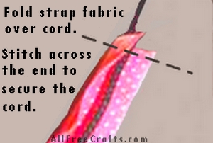 fold strap over cord
