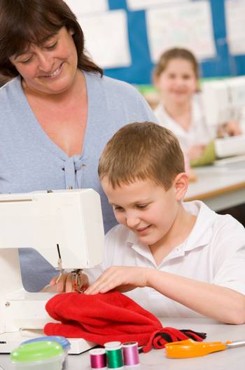 learning to sew