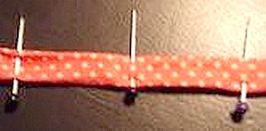 pin strap ready to iron