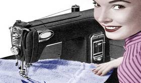 retro sewing machine