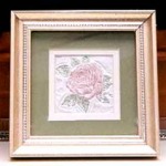 floral impression framed rose