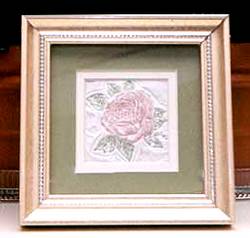floral impression framed rose