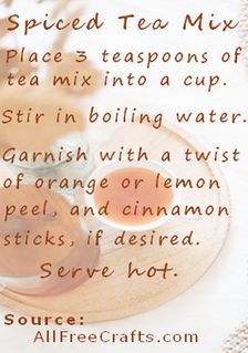 Spiced Tea Mix in a Jar
